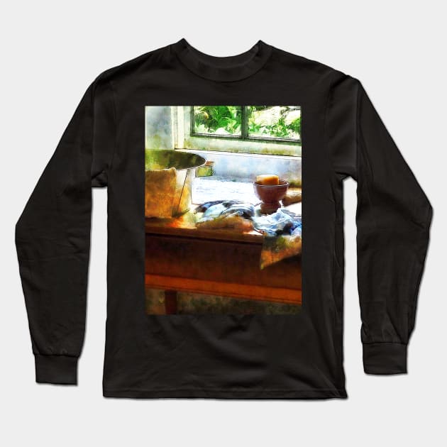 Housekeepers - Wash Basin and Soap Long Sleeve T-Shirt by SusanSavad